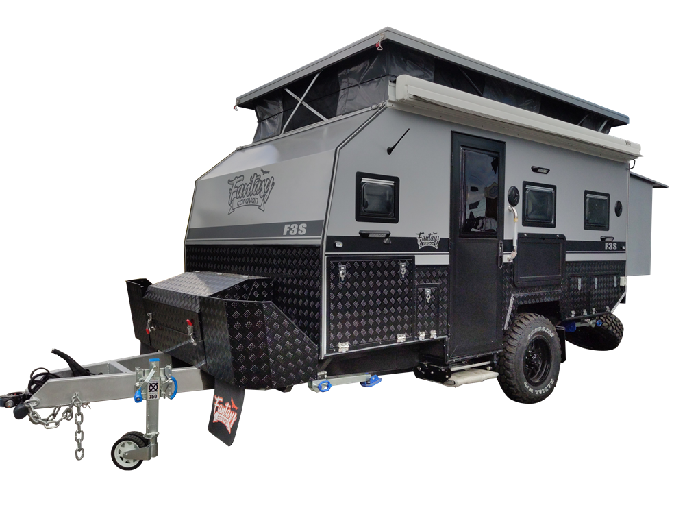 Fantasy Caravan 13ft Family Hybrid Caravan with an Ensuite and Bunks